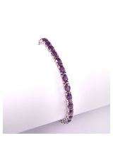 Five Stones Bracelet Amethyst
