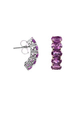 Five Stones Earring Amethyst