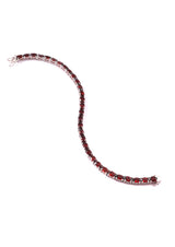 Five Stones Bracelet Garnet