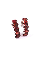 Five Stones Earring Garnet