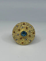 Sansara Golden Blue Topas Ring