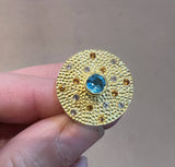 Sansara Golden Blue Topas Ring