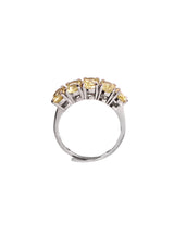 Five Stones Earring Citrine 6X4
