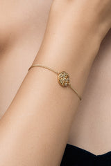 Sansara Golden Blue Topas Bracelet