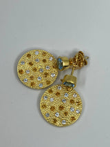 Sansara Golden Blue Topas Earrings