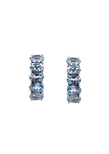 Five Stones Earring Blue Topaz 6X4