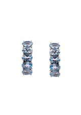Five Stones Ring Blue Topaz 6X4