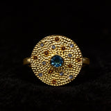 Sansara Golden Blue Topas Ring