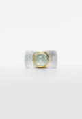 Prehnite Double Silver Ring, Prehnite Double Ring - Adelina1001, rings, prehnite, jewelry, silver, handmade, украшения, кольцо,  серебро,