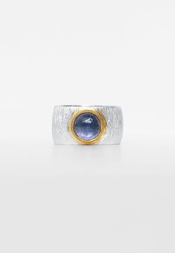 Iolite Double Silver Ring,Iolit Double Ring - Adelina1001, двойное кольцо с иолитом, серебряное кольцо с иолитом, турмалин. натуральные камни, иолит