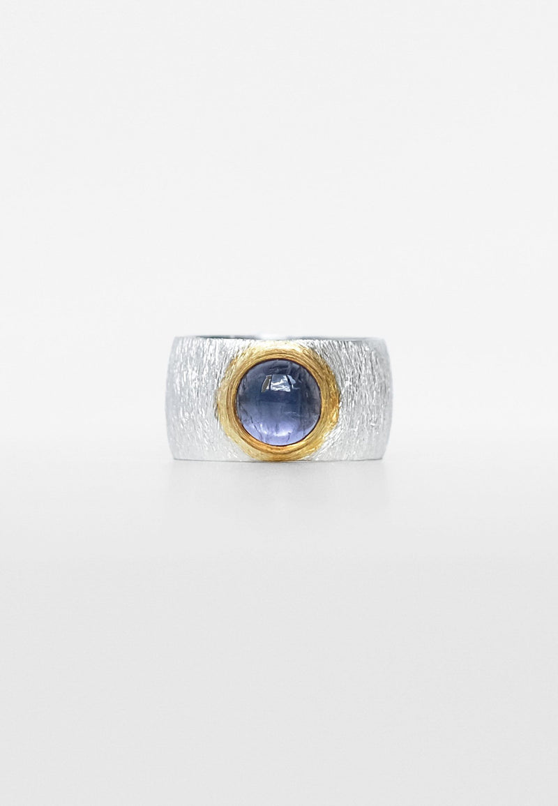 Iolite Double Silver Ring,Iolit Double Ring - Adelina1001, двойное кольцо с иолитом, серебряное кольцо с иолитом, турмалин. натуральные камни, иолит