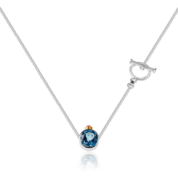 BLUE TOPAZ PENDANT - adelina.world