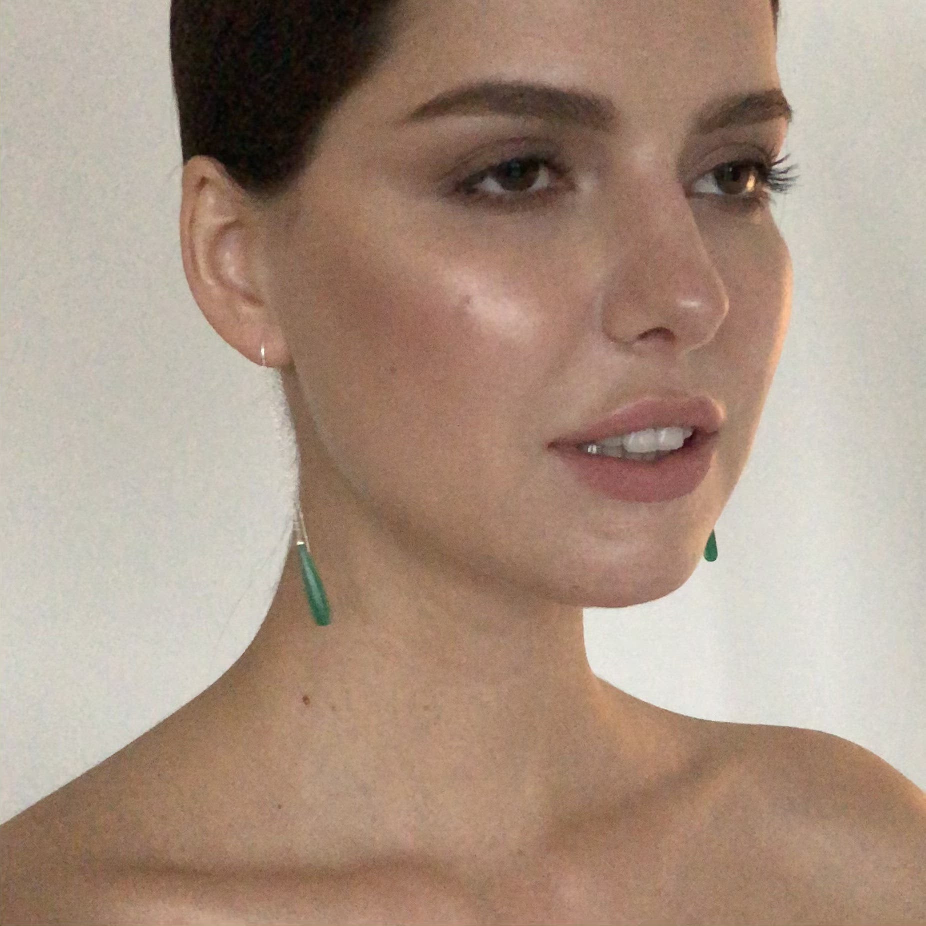 Green Onyx Drop Earrings