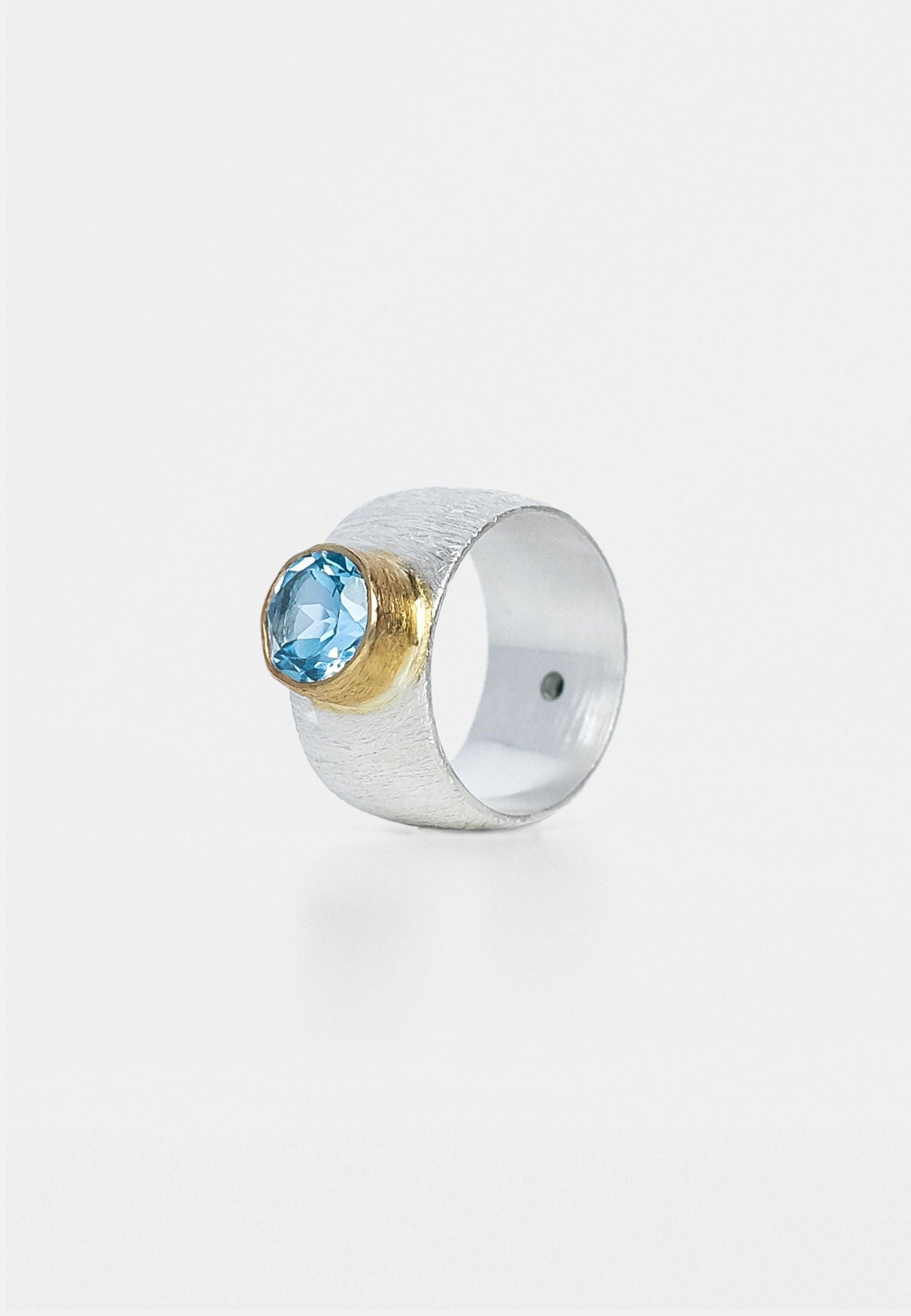Blue Topaz Double Ring - adelina.world, jewelry with blue topaz, gift
