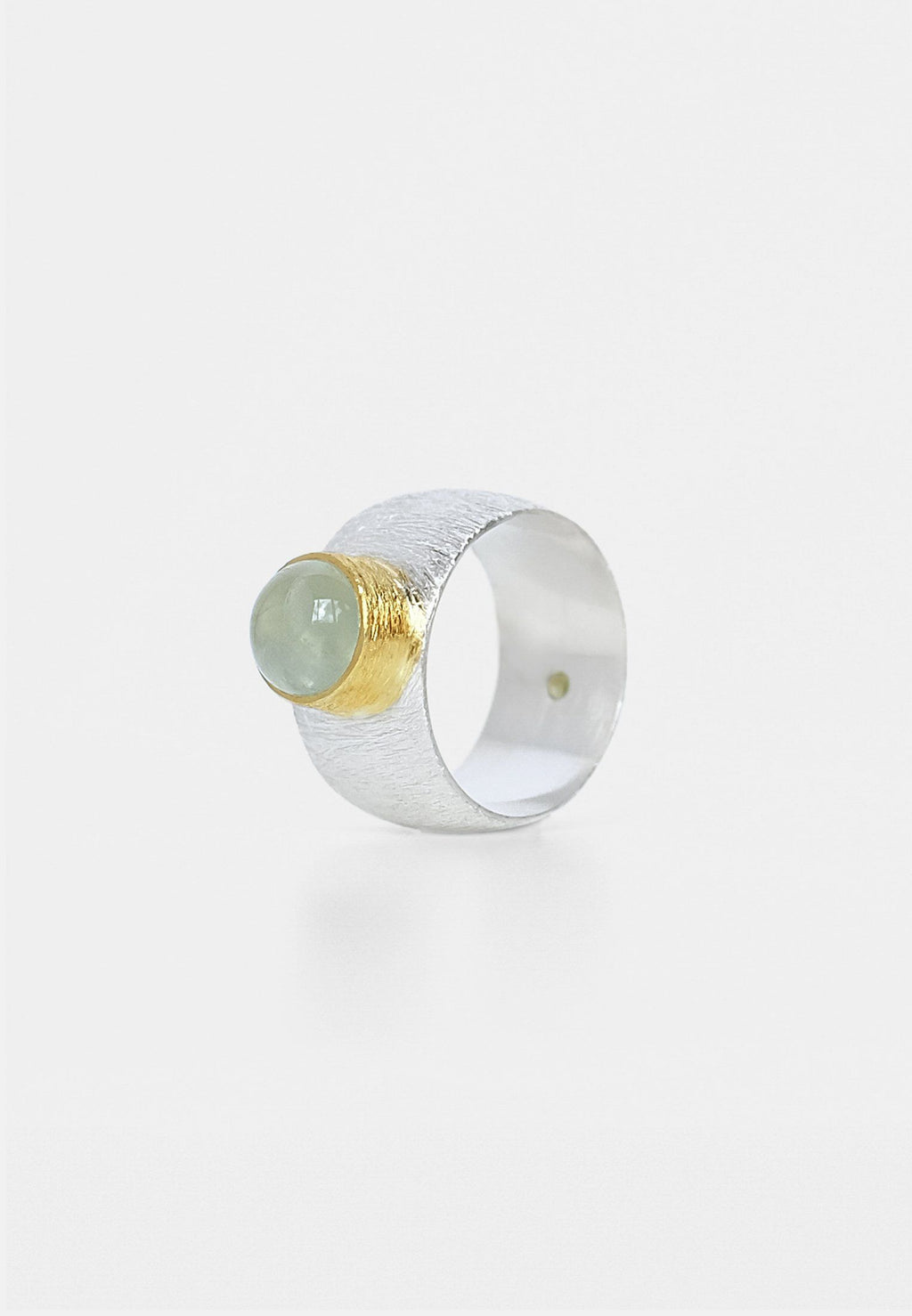 Prehnite Double Silver Ring, Prehnite Double Ring - Adelina1001, rings, prehnite, jewelry, silver, handmade, украшения, кольцо,  серебро,