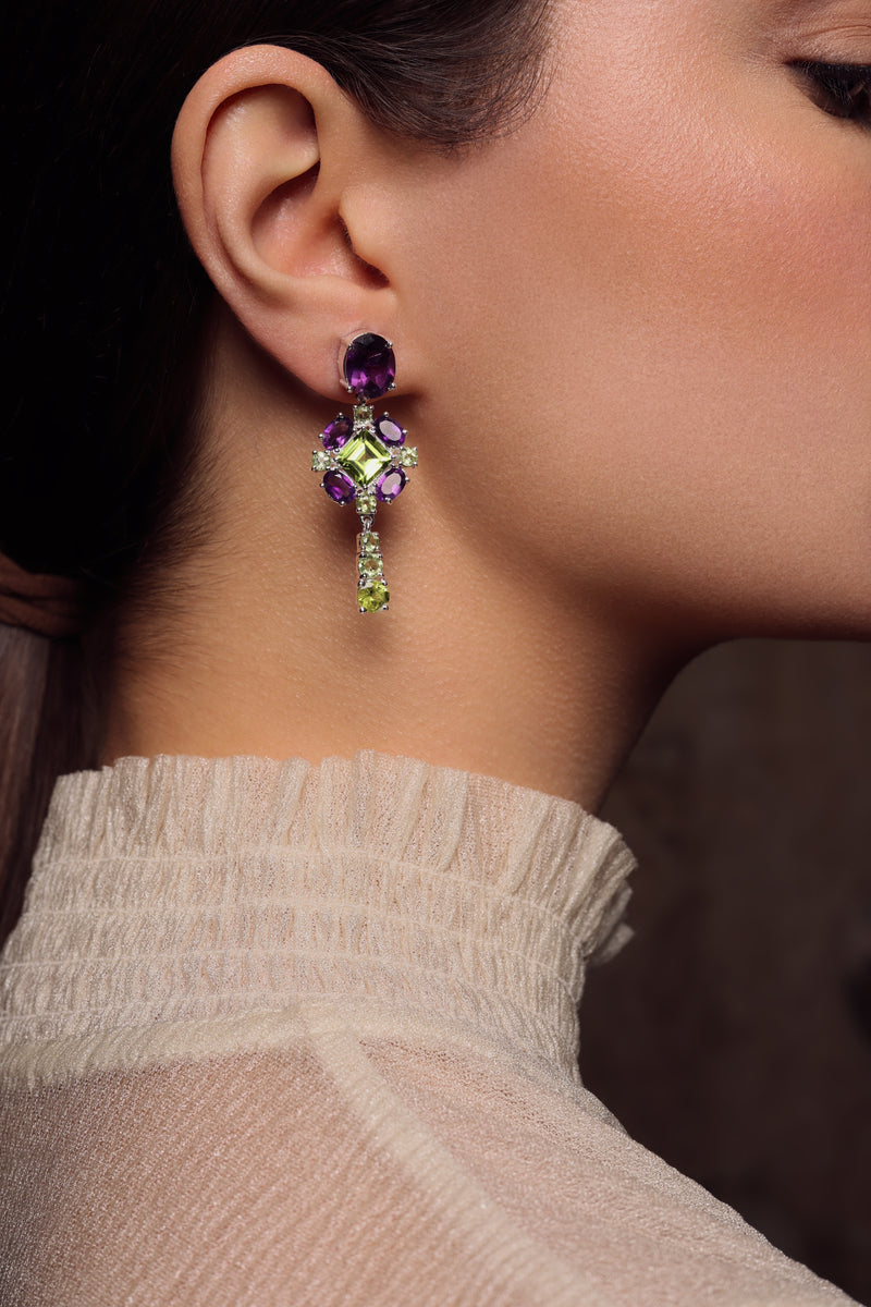 Amethyst Queen Earrings - adelina.world