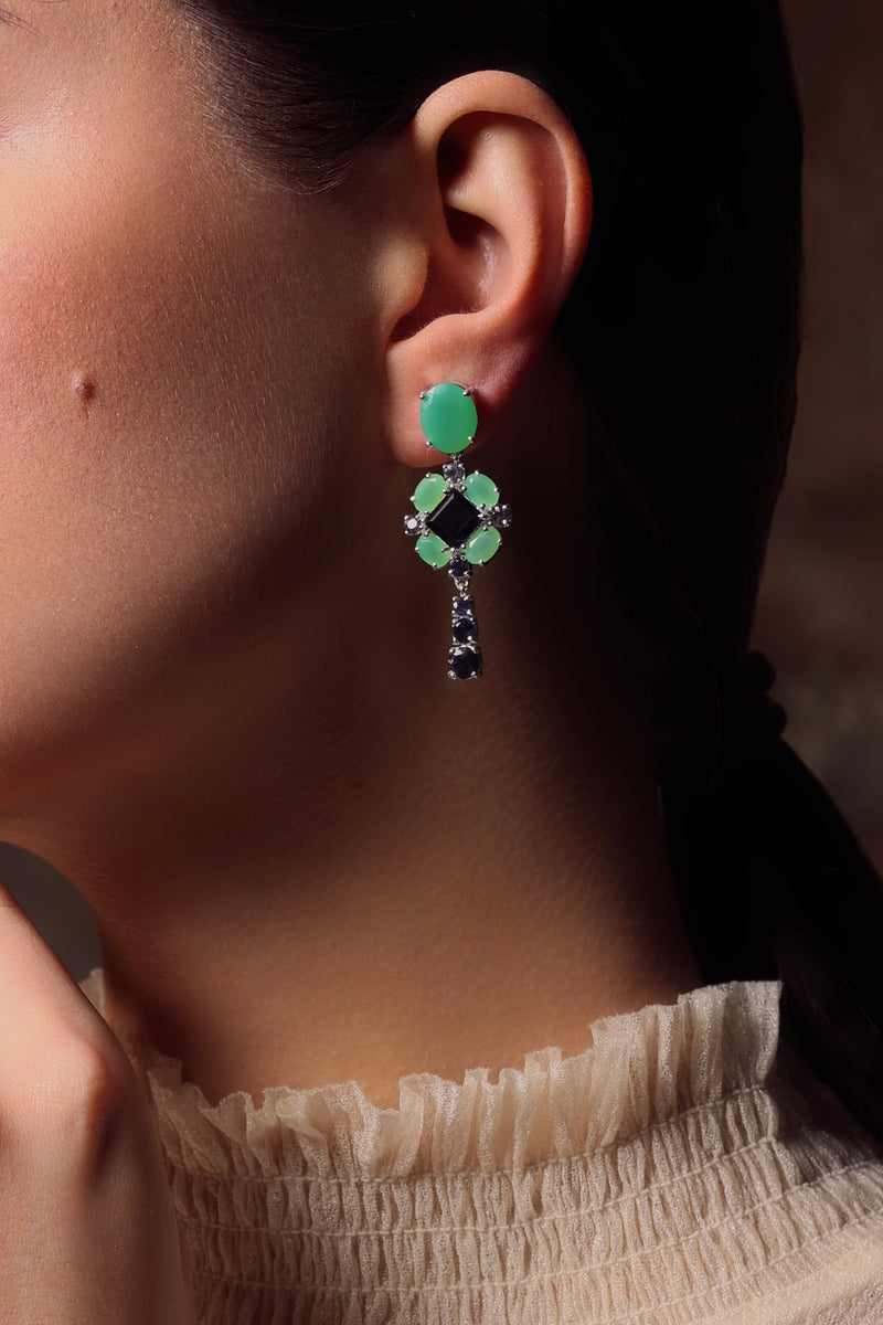 Green Mist Queen Earrings - adelina.world