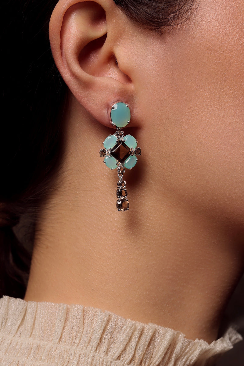 Blue Mist Queen Earrings - adelina.world