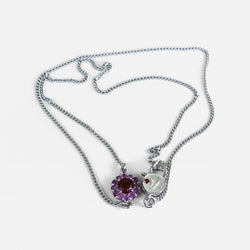 PINK FLOWER PENDANT - adelina.world