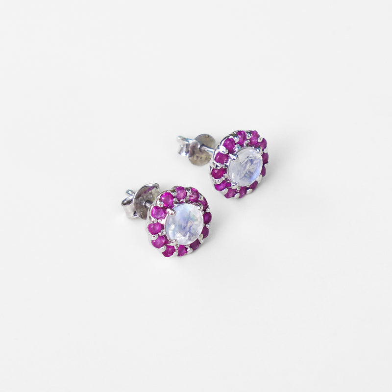 PINK FLOWER EARRING - adelina.world