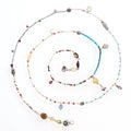 Base silver necklace Multicolor Sunset - Adelina1001, Lolita, RadioШехерезада, натуральные камни, серебро, ручная работа, уникальная история бренда,  fashion, jewelery, boudoir, Lolita,  kawaiifashion,  kawaii,  sweetfashion, pastel,  lolitafashion, japan vintage,  artist,  cute, beautiful, aesthetic , разноцветные камни,  натуральные камни,  украшения,  цветные  камни,  стиль Бохо