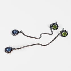 BLUE AND GREEN EARRING - adelina.world