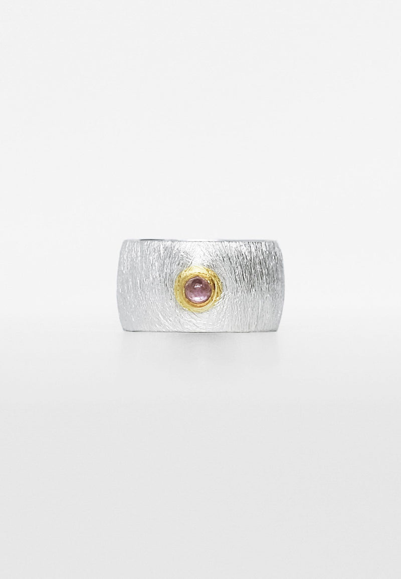 Garnet Double Silver Ring, Garnet Double Ring - Adelina1001, кольцо, камень гранат, турмалин, двойное кольцо