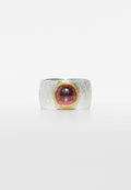 Garnet Double Silver Ring, Garnet Double Ring - Adelina1001, garnet, silver, handmade, jewelry,  янтарь,  украшения,  кольцо,  серебро