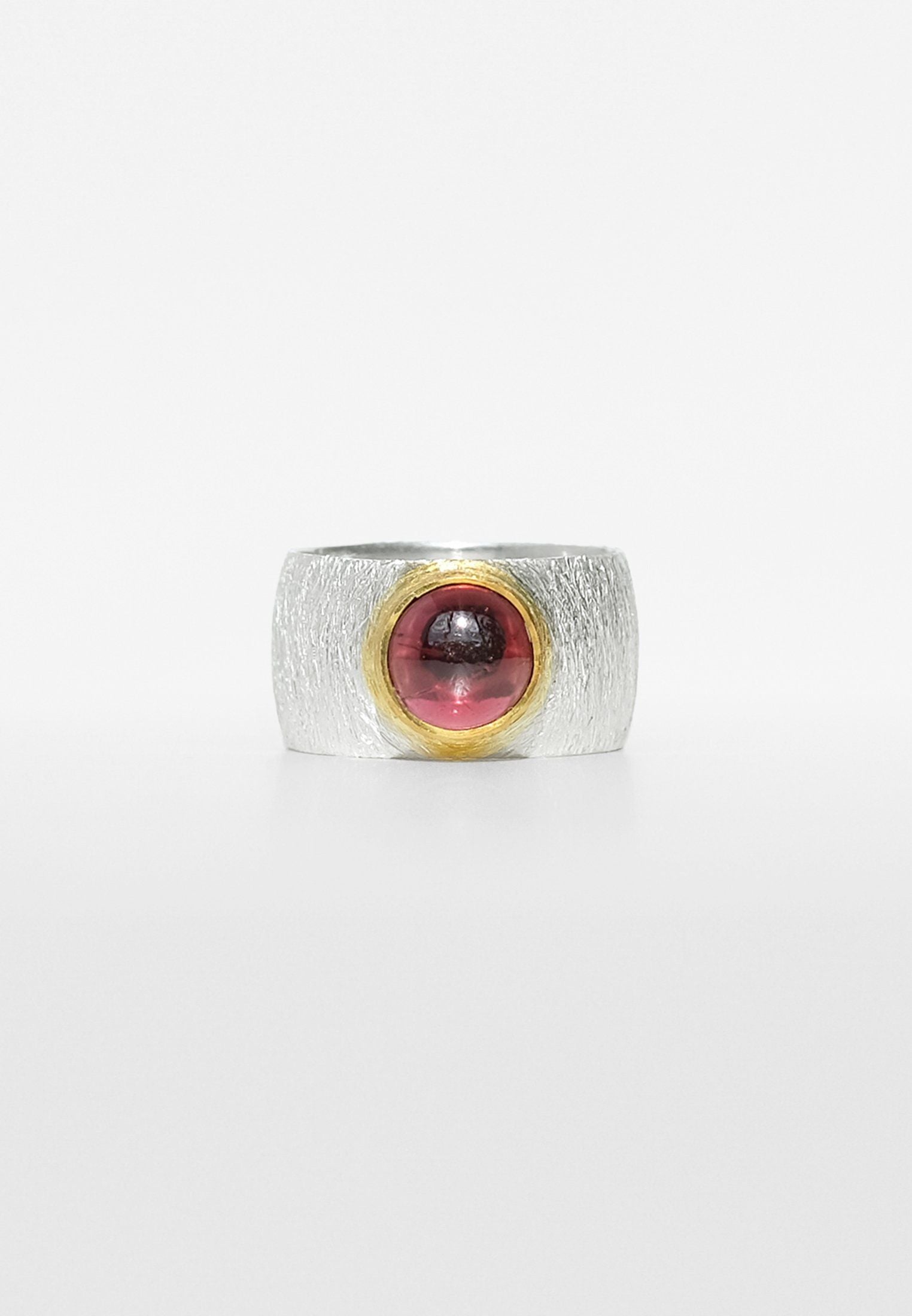 Garnet Double Silver Ring, Garnet Double Ring - Adelina1001, garnet, silver, handmade, jewelry,  янтарь,  украшения,  кольцо,  серебро