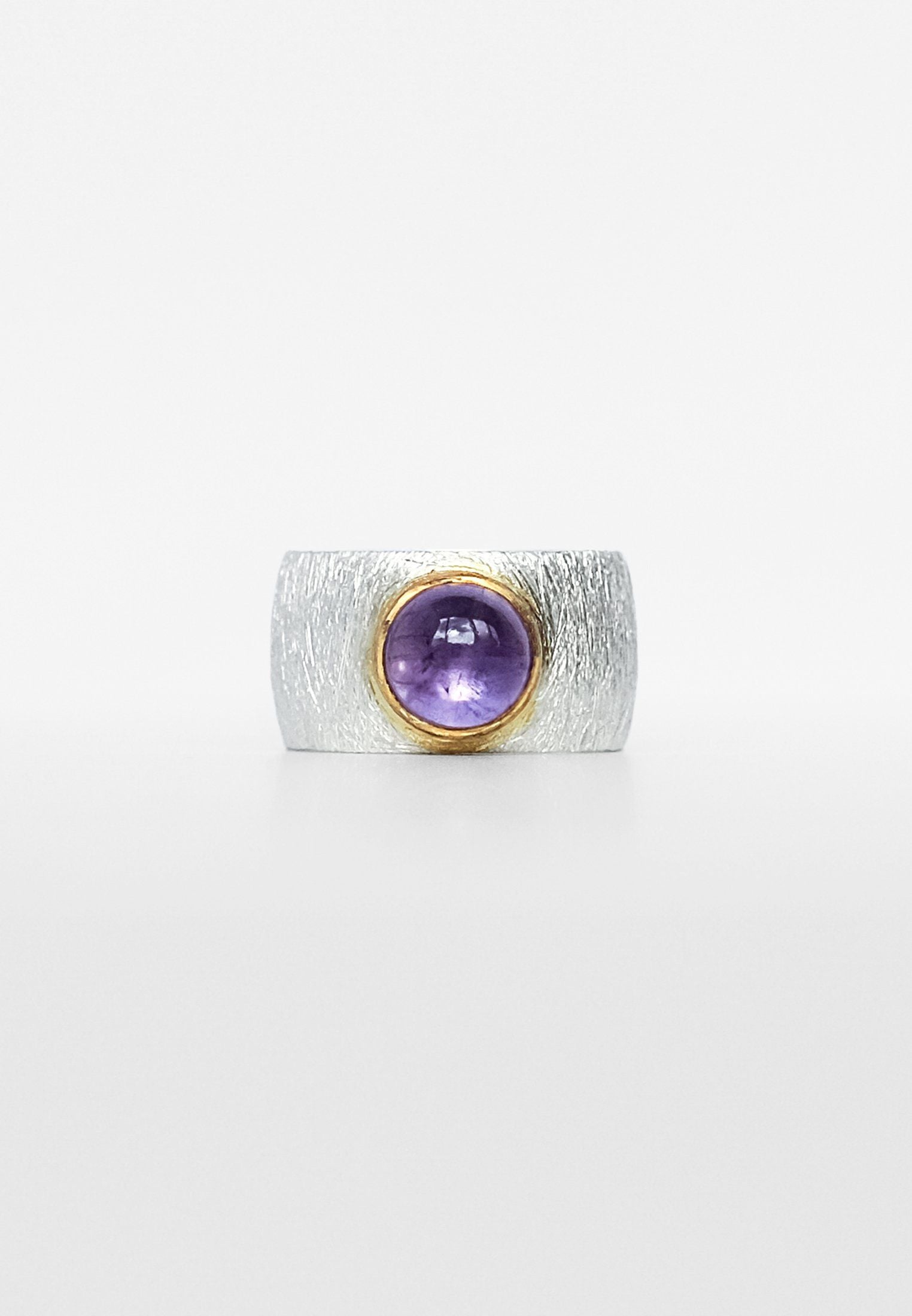 Amethyst Silver Ring. Authentic stones, silver, handmade,  high quality, sizes 16.5-19  Raw stone, February Birthstone, Healing Ring