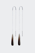 Smoky Quartz Drop Earrings, Smoky Quartz Drops Earrings, Smoky Quartz Drops Long Earrings - Adelina1001, украшения, серебро, серьги, кварц, silver, earrings, jewelry, 長い自然なイヤリング