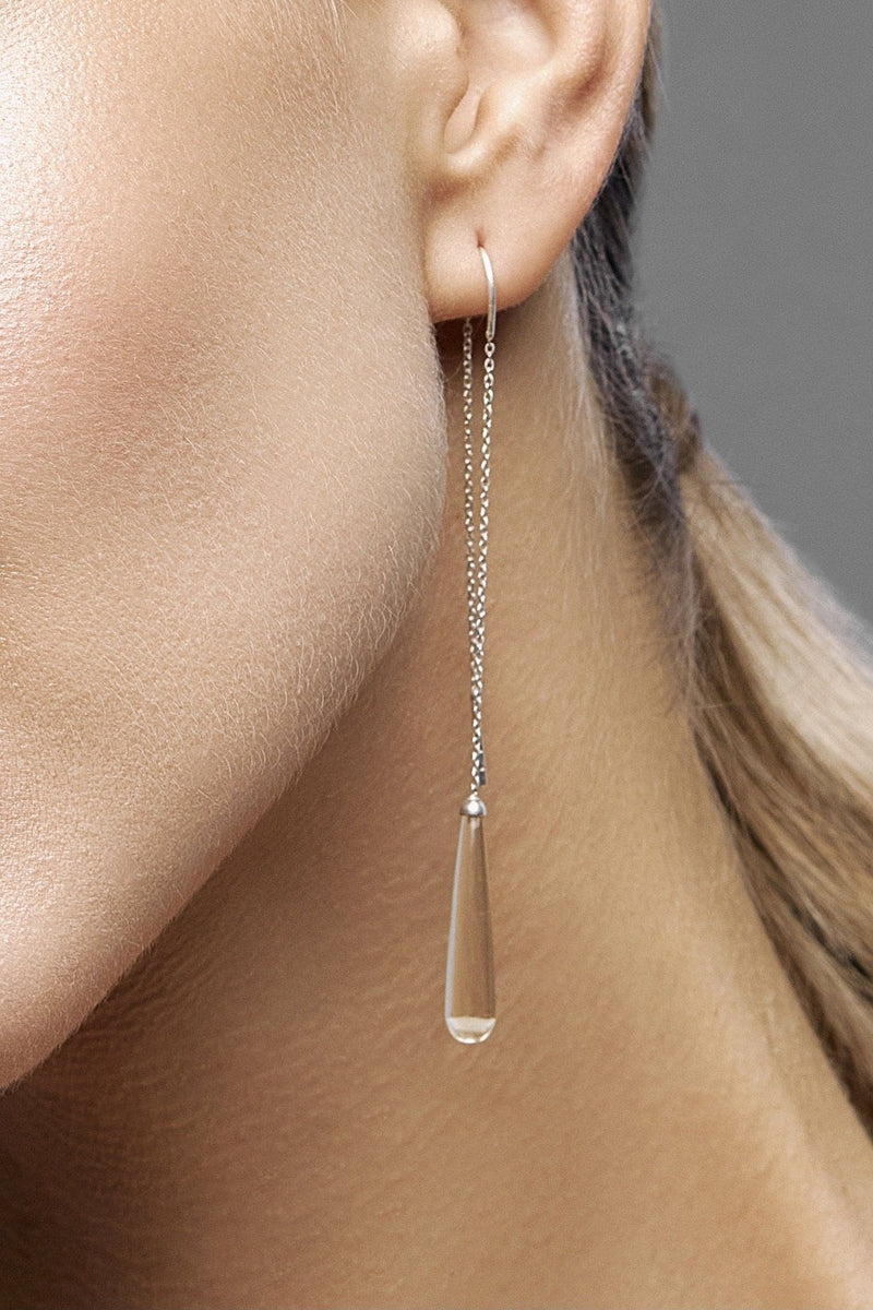 Lemon Quartz Drops Long Earrings - Adelina1001, серьги,  серебро,  кварц, украшения,  ювелирные изделия, jewelry, silver, earrings, 長い自然なイヤリング