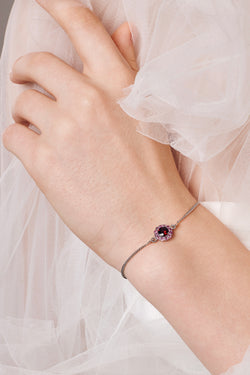 Bracelet red flower - adelina.world