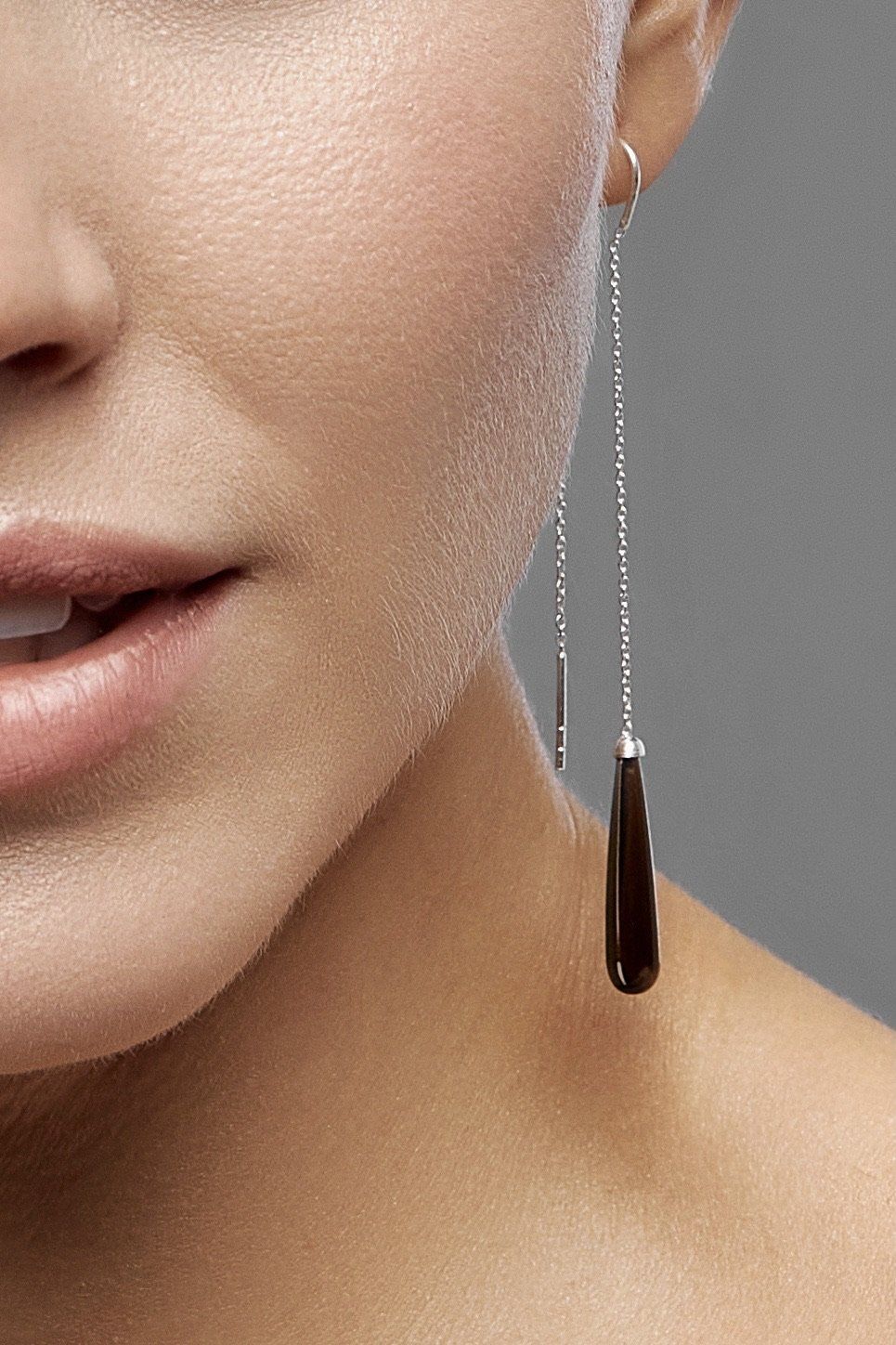 Smoky Quartz Drop Earrings,Smoky Quartz Drops Earrings, Smoky Quartz Drops Long Earrings - Adelina1001, украшения, серебро, серьги, кварц, silver, earrings, jewelry, 長い自然なイヤリング