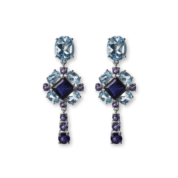 Light Blue Queen Earrings - adelina.world